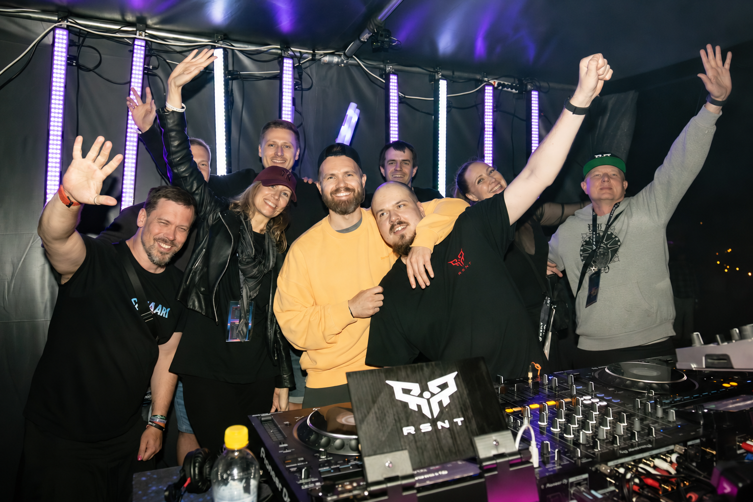 The RSNT crew behind the decks