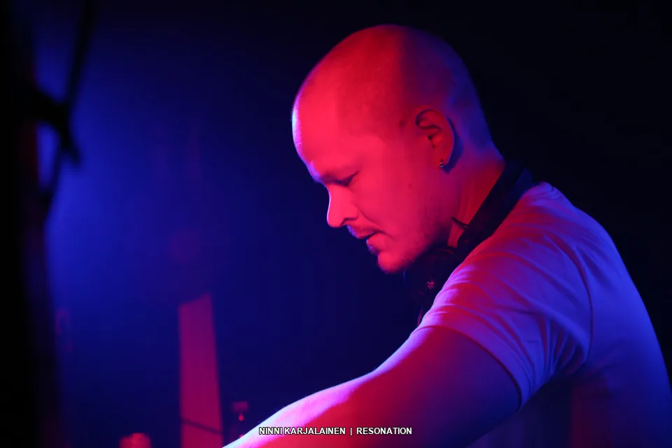 DJ performing under the New Talent Night lights